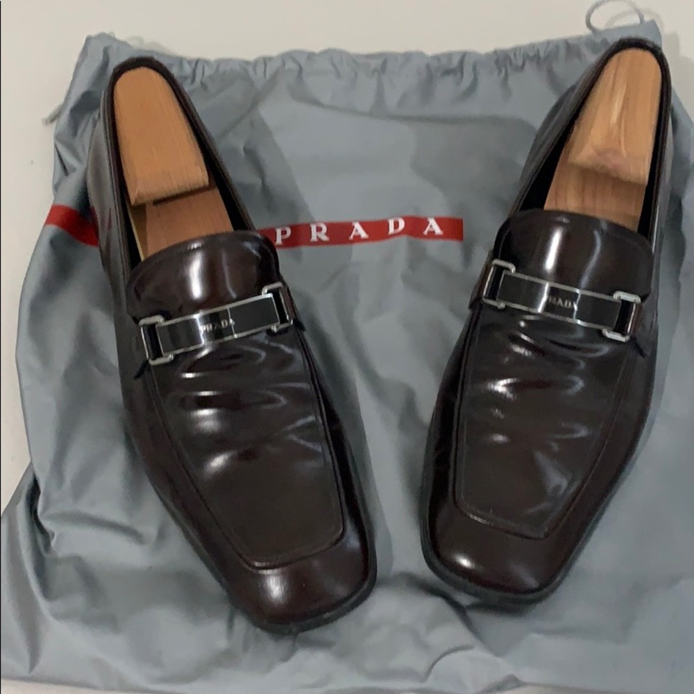 Brown Prada shoes size 7.5